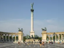 Heroes’ Square (Hősök tere), Budapest, Hungary.